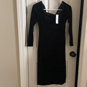 NWT J.Crew Italian Mario Bellucci velvet off the shoulder dress